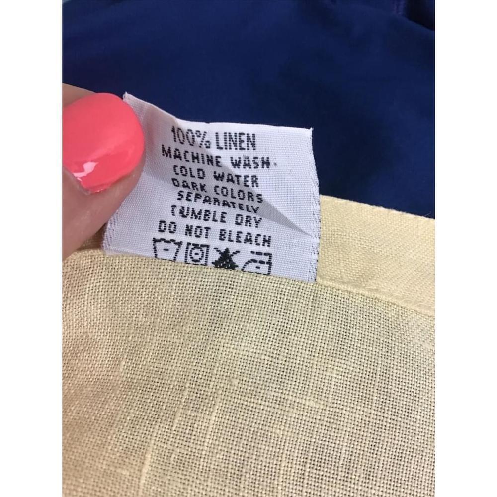 Click Color Me Cotton Size Medium Linen Lagenlook Linen Blouse Back Multi Split - Picture 10 of 10